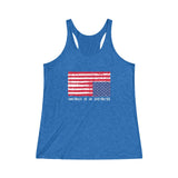 AMERICA IN DISTRESS© - Women's Tri-Blend Racerback Tank