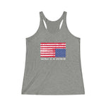 AMERICA IN DISTRESS© - Women's Tri-Blend Racerback Tank