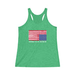 AMERICA IN DISTRESS© - Women's Tri-Blend Racerback Tank