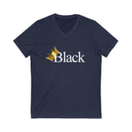 BLACK IS KING - Unisex V-Neck T-shirt