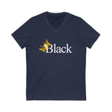 BLACK IS KING - Unisex V-Neck T-shirt