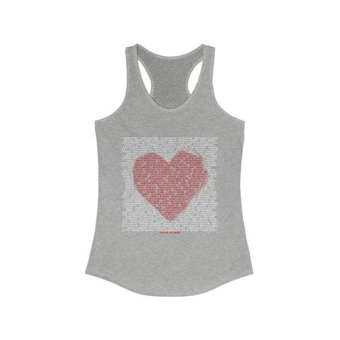 SAY THEIR NAMES IN LOVE© - Women's Ideal Racerback Tank