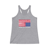 AMERICA IN DISTRESS© - Women's Tri-Blend Racerback Tank