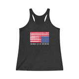 AMERICA IN DISTRESS© - Women's Tri-Blend Racerback Tank