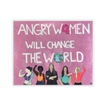 ANGRY WOMEN WILL CHANGE THE WORLD - Kiss-Cut Stickers